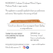 Load image into Gallery viewer, CORDYCEPS 30-day Supplement