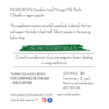 Load image into Gallery viewer, LIVER CLEANSE: 30-day Supplement